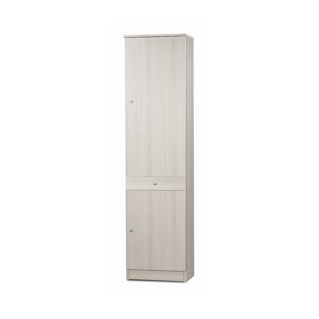 Colonna a 2 ante e 1 cassetto con 3 ripiani regolabili in pannello nobilitato – 46 x 34 x 183 cm - 9