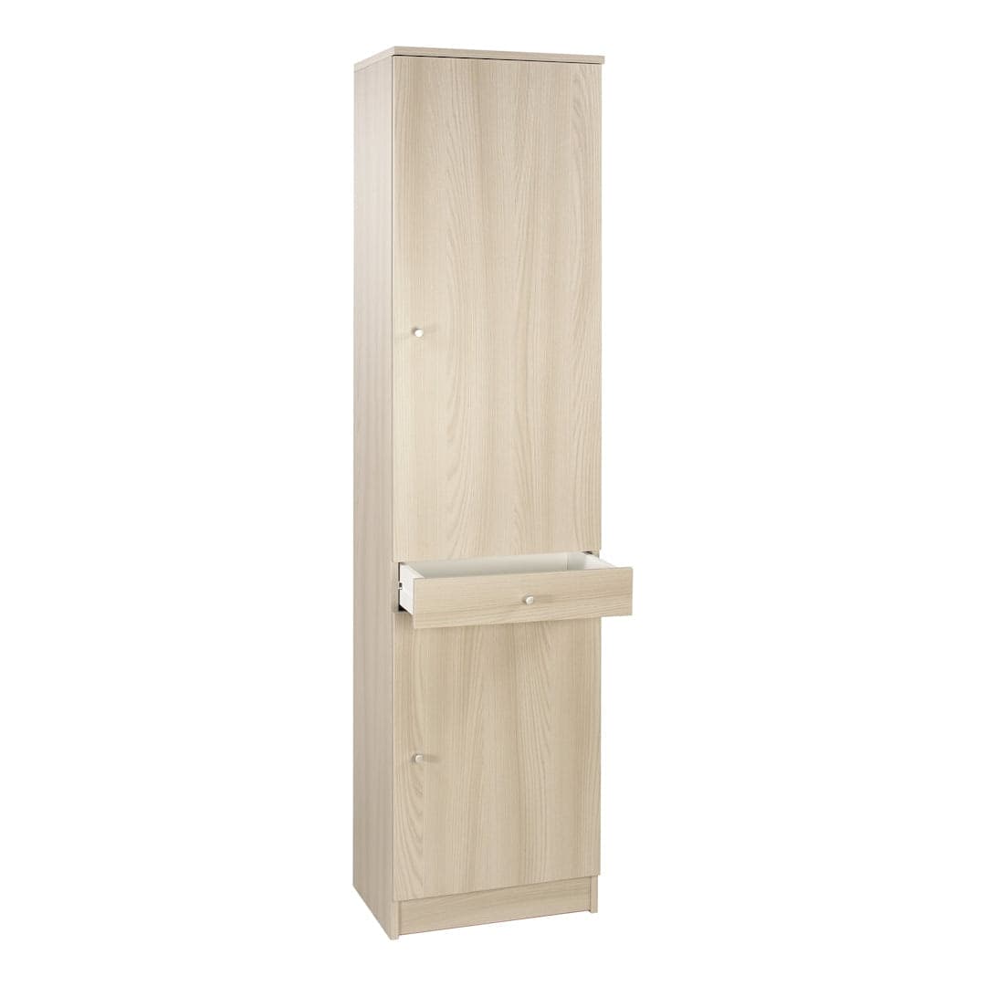 Colonna a 2 ante e 1 cassetto con 3 ripiani regolabili in pannello nobilitato – 46 x 34 x 183 cm - 4