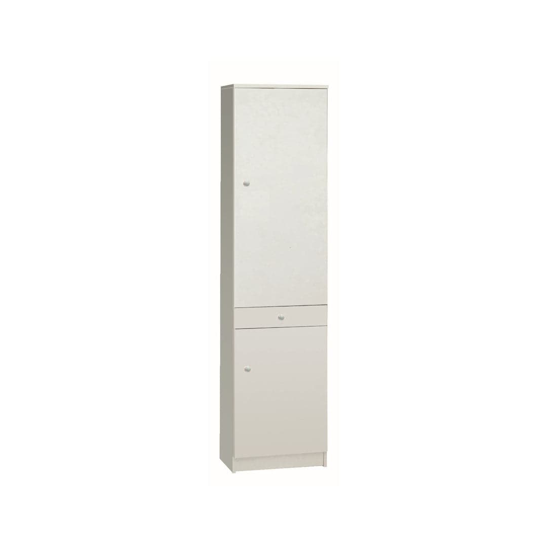 Colonna a 2 ante e 1 cassetto con 3 ripiani regolabili in pannello nobilitato – 46 x 34 x 183 cm - 8