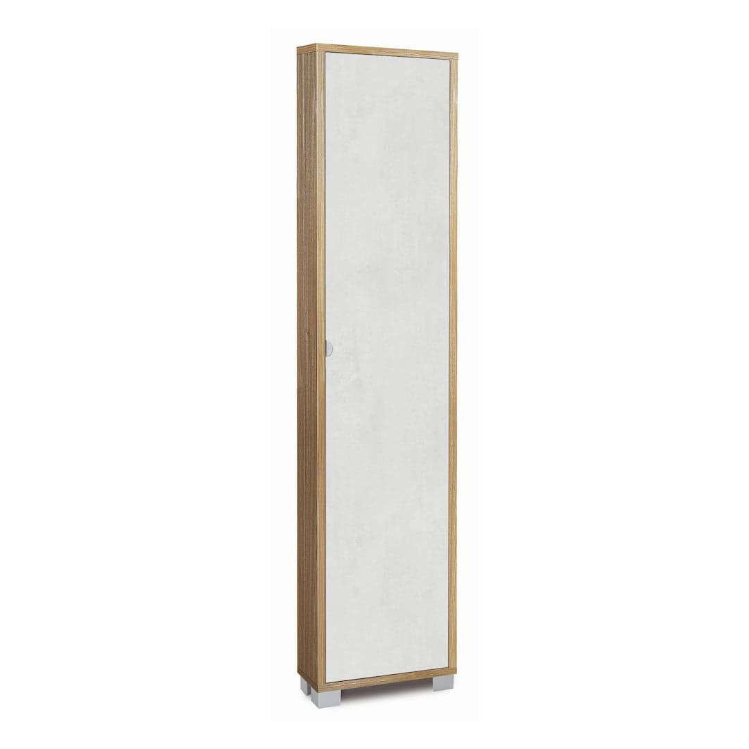 Colonna portascarpe a 1 anta con griglie interne in pannello nobilitato – 43 x 18 x 190 cm - 16