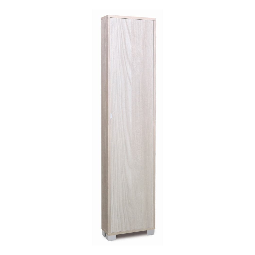 Colonna portascarpe a 1 anta con griglie interne in pannello nobilitato – 43 x 18 x 190 cm - 17