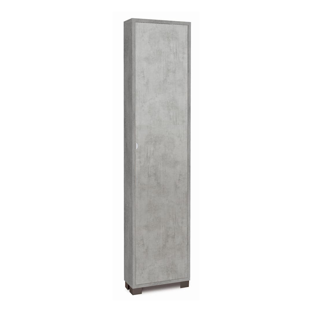 Colonna portascarpe a 1 anta con griglie interne in pannello nobilitato – 43 x 18 x 190 cm - 13