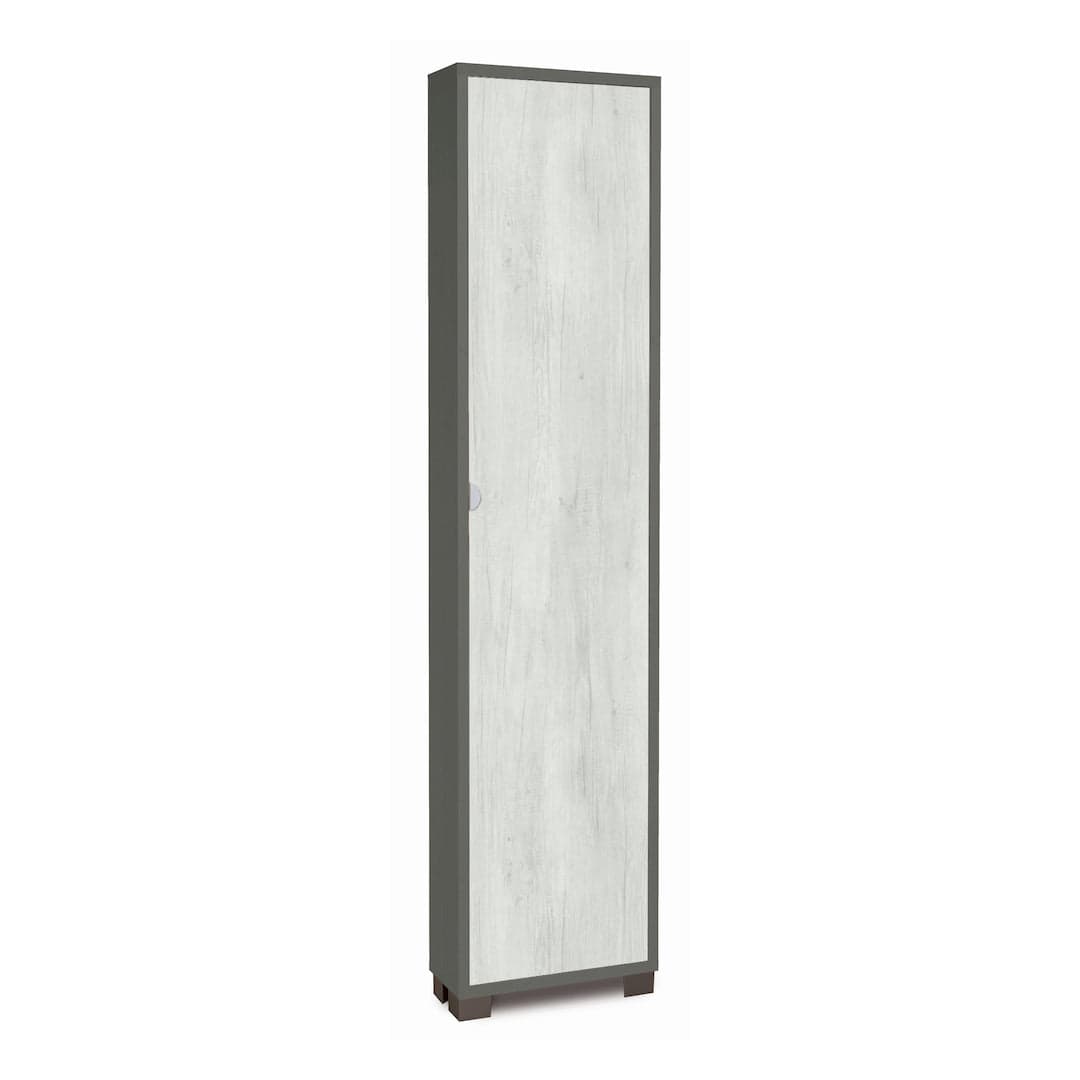 Colonna portascarpe a 1 anta con griglie interne in pannello nobilitato – 43 x 18 x 190 cm - 20