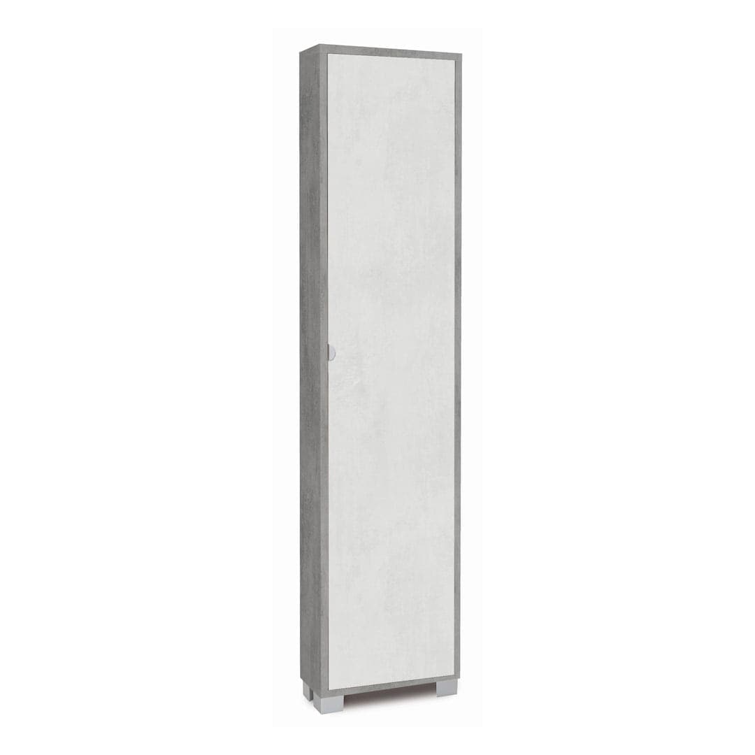 Colonna portascarpe a 1 anta con griglie interne in pannello nobilitato – 43 x 18 x 190 cm - 3