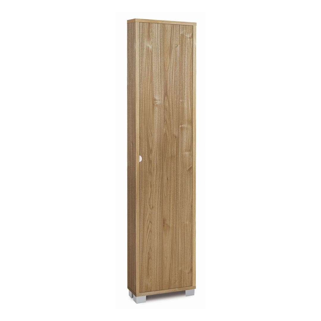 Colonna portascarpe a 1 anta con griglie interne in pannello nobilitato – 43 x 18 x 190 cm - 4