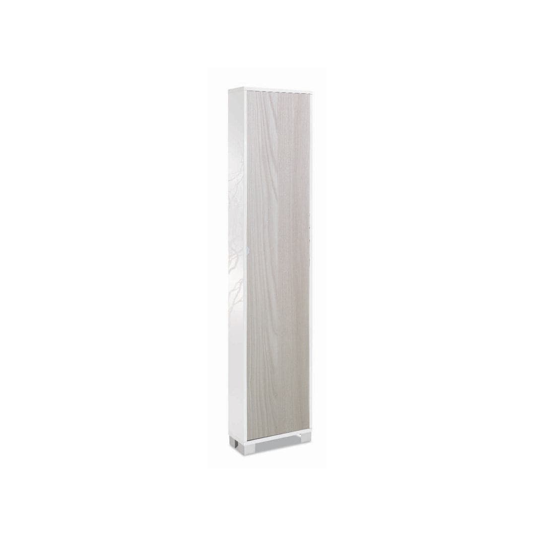 Colonna portascarpe a 1 anta con griglie interne in pannello nobilitato – 43 x 18 x 190 cm - 10