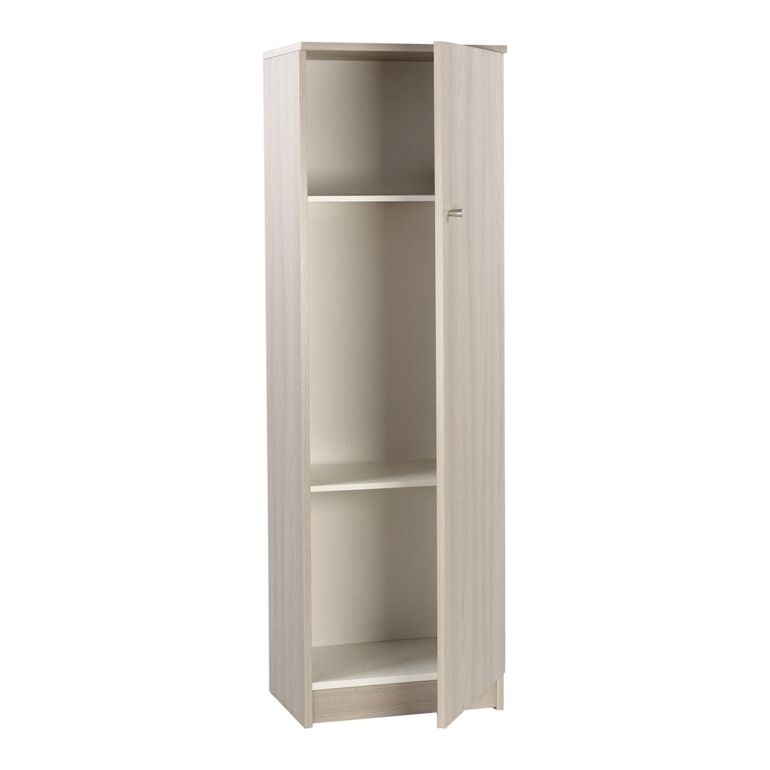 Colonna a 1 anta con 2 ripiani regolabili in pannello nobilitato – 46 x 34 x 147 cm - 4