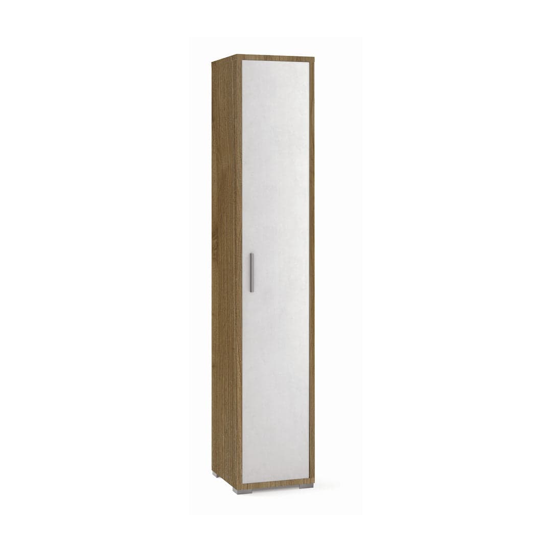Colonna libreria a 1 anta con ripiani fissi e regolabili in pannello nobilitato – 39 x 41 x 199 cm - 15