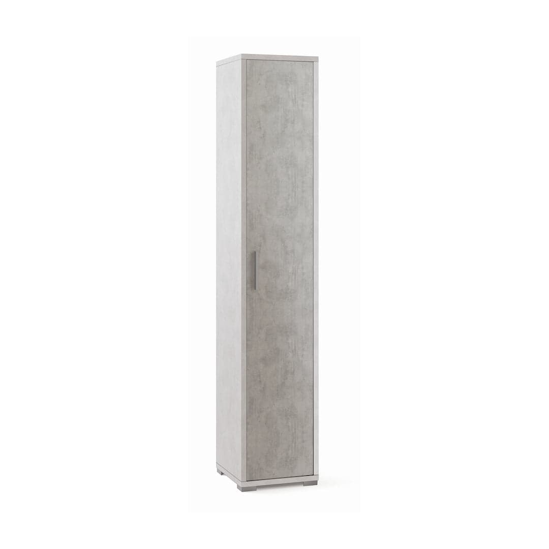 Colonna libreria a 1 anta con ripiani fissi e regolabili in pannello nobilitato – 39 x 41 x 199 cm - 16