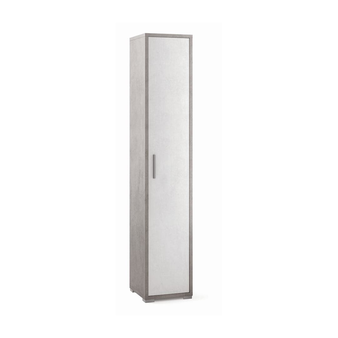 Colonna libreria a 1 anta con ripiani fissi e regolabili in pannello nobilitato – 39 x 41 x 199 cm - 2