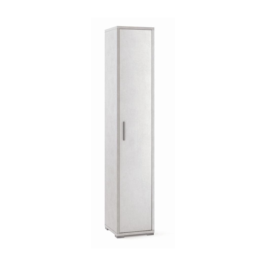 Colonna libreria a 1 anta con ripiani fissi e regolabili in pannello nobilitato – 38 x 41 x 199 cm - 9