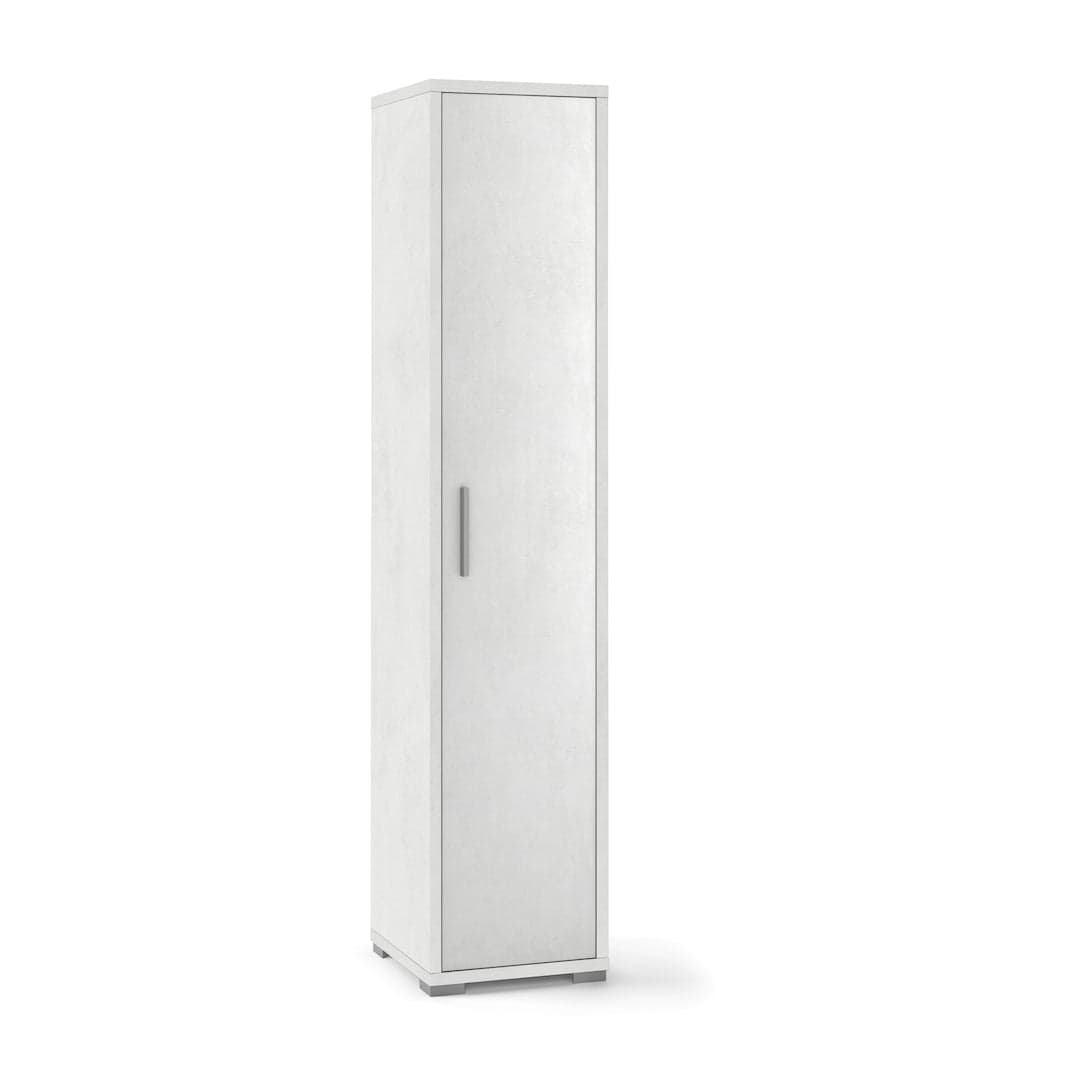 Colonna libreria a 1 anta con ripiani fissi e regolabili in pannello nobilitato – 39 x 41 x 182 cm - 19
