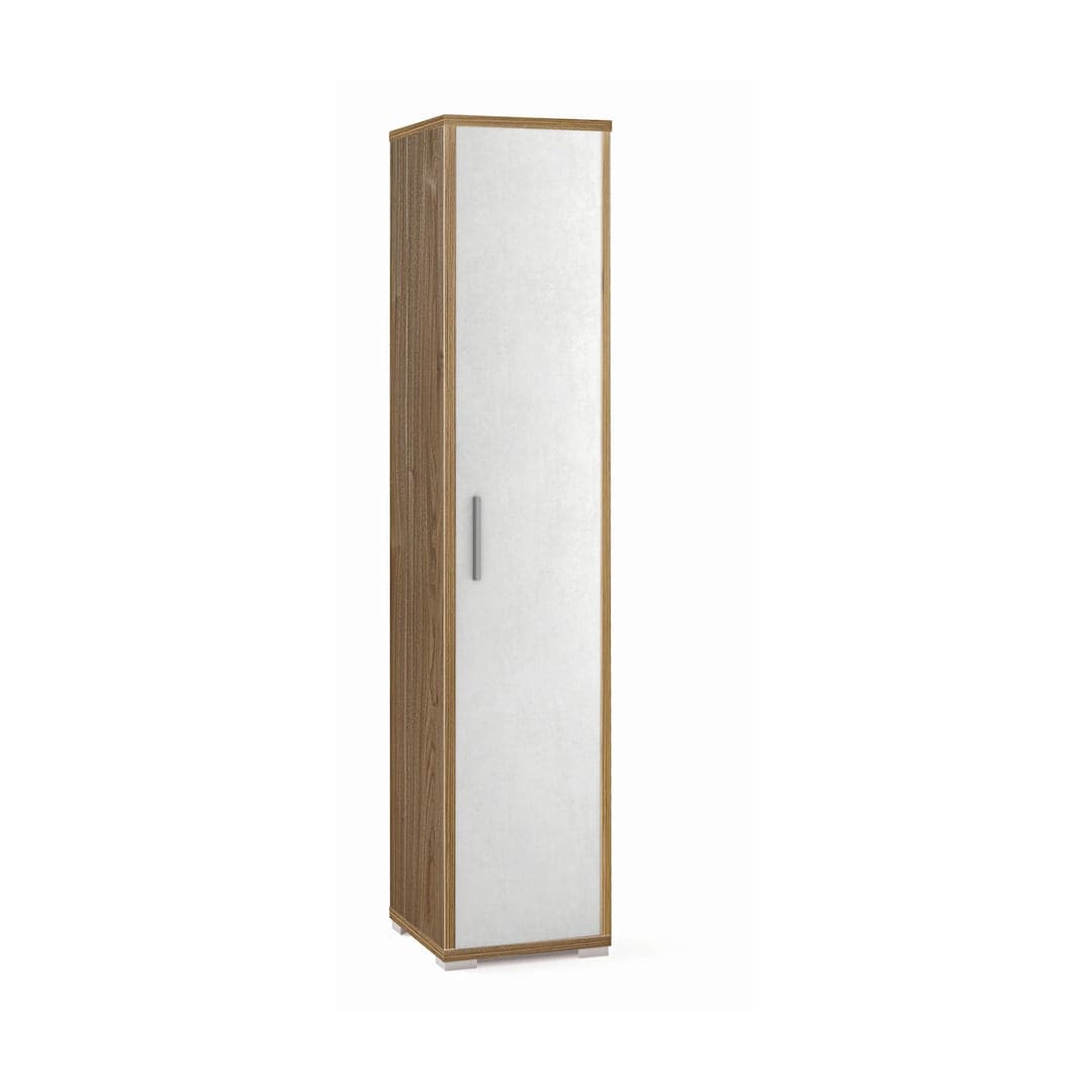 Colonna libreria a 1 anta con ripiani fissi e regolabili in pannello nobilitato – 39 x 41 x 182 cm - 5