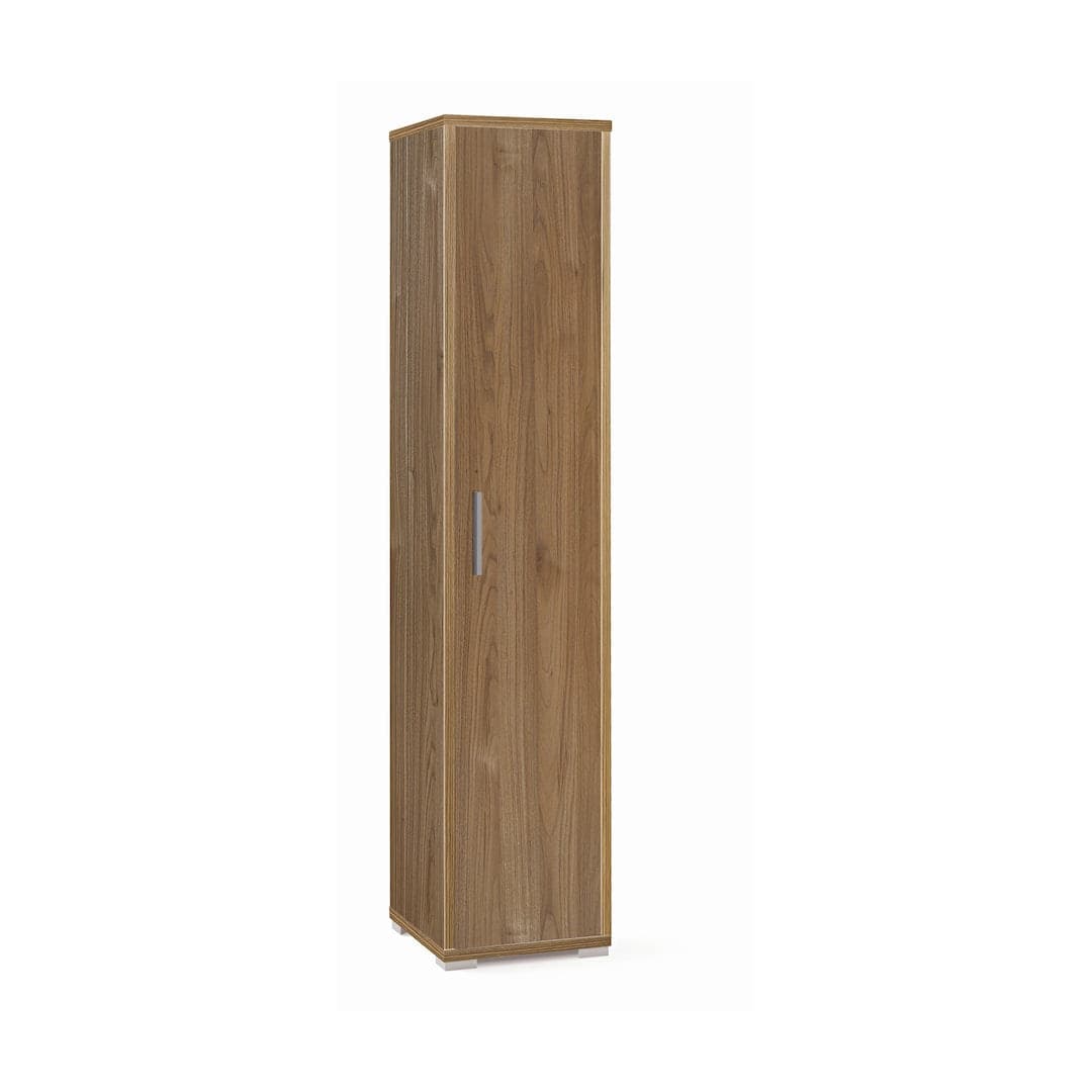 Colonna libreria a 1 anta con ripiani fissi e regolabili in pannello nobilitato – 38 x 41 x 182 cm - 3