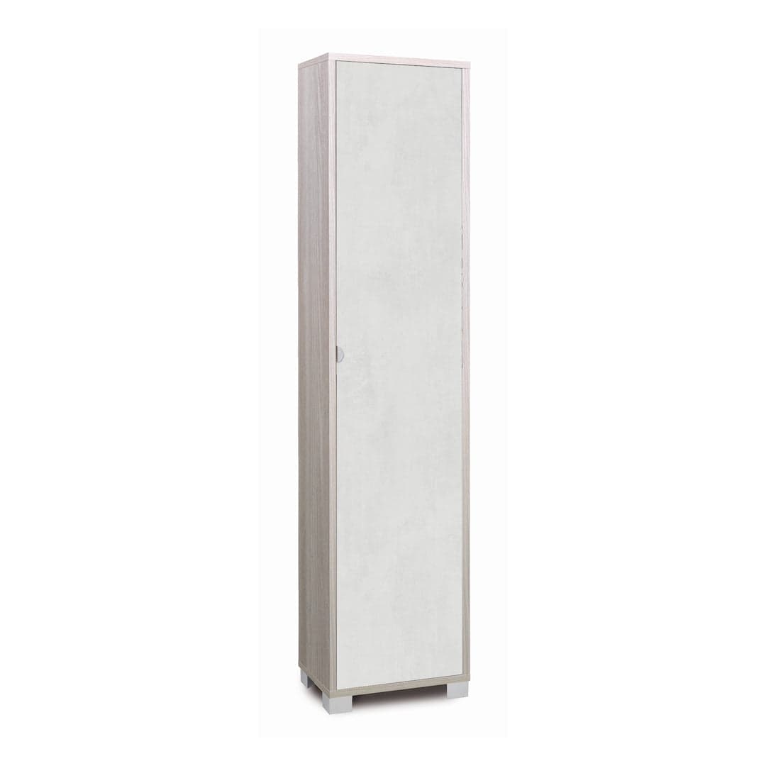 Colonna a 1 anta con 4 ripiani regolabili in pannello nobilitato – 43 x 29 x 190 cm - 31