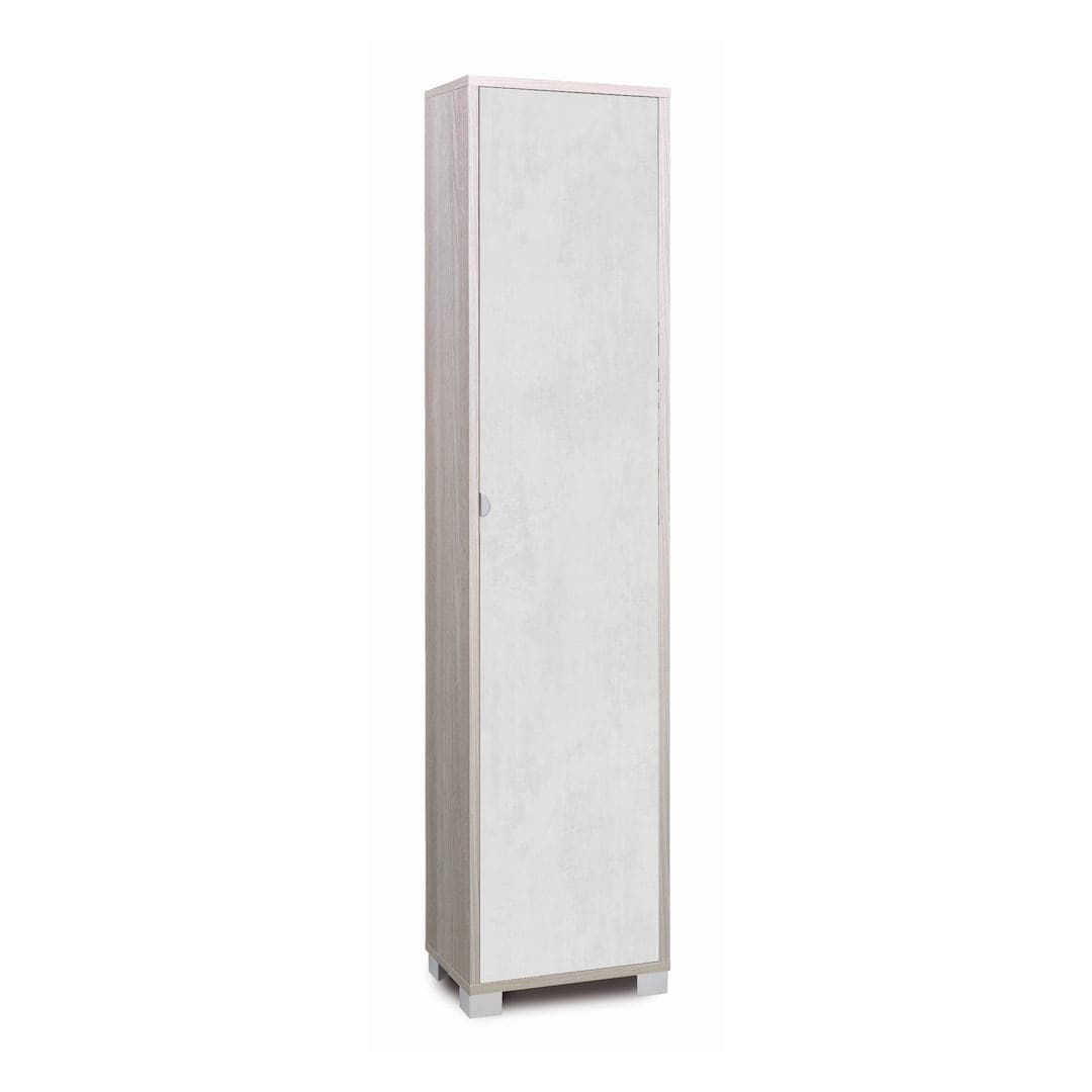 Colonna a 1 anta con 4 ripiani regolabili in pannello nobilitato – 43 x 29 x 190 cm - 11