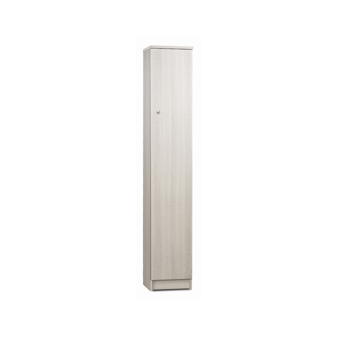 Colonna a 1 anta con 3 ripiani regolabili in pannello nobilitato – 31 x 34 x 183 cm - 2