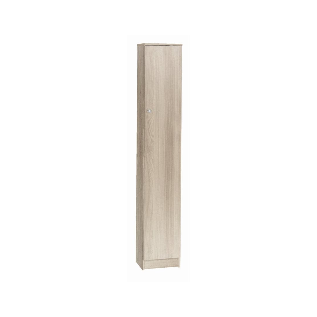 Colonna a 1 anta con 3 ripiani regolabili in pannello nobilitato – 31 x 34 x 183 cm - 3