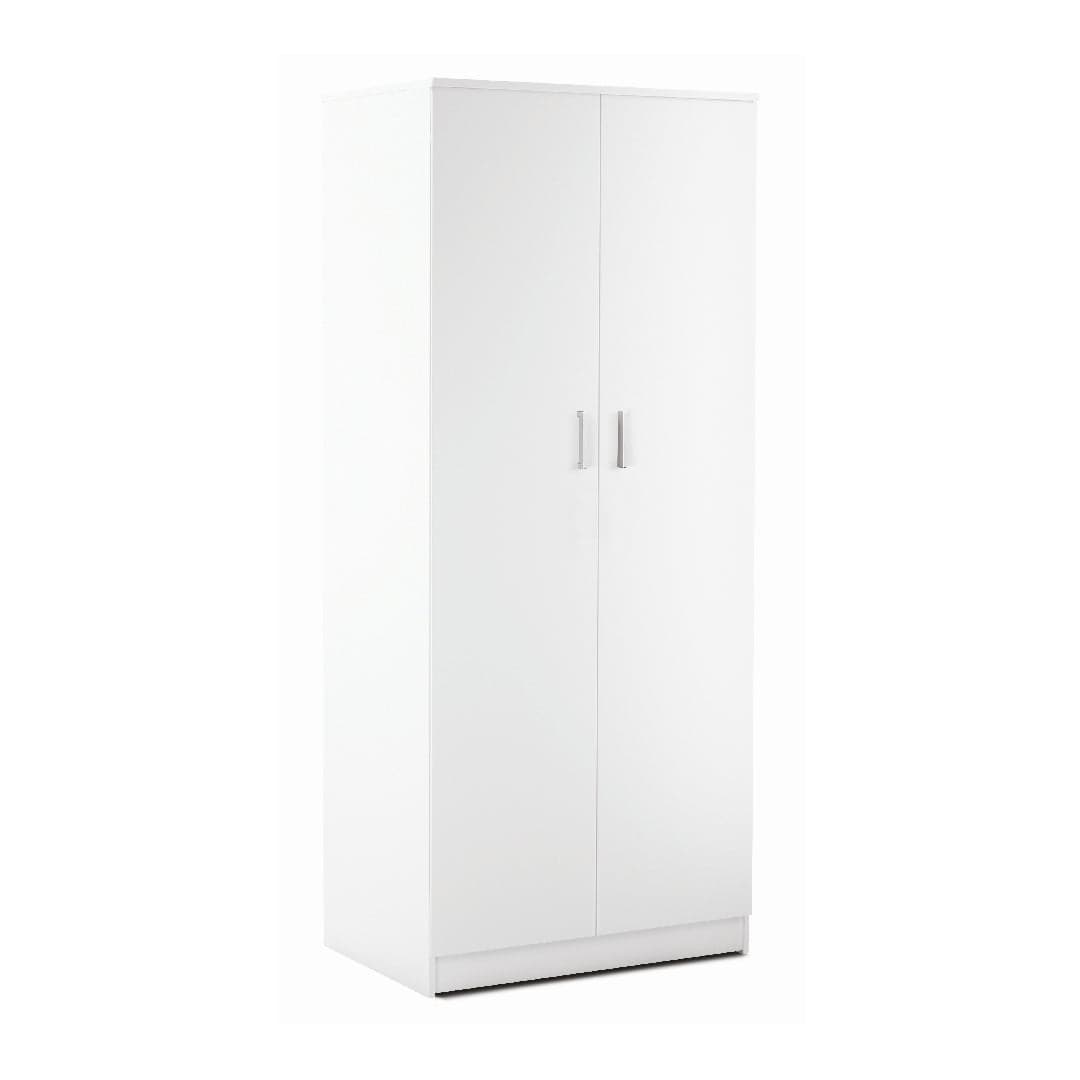 Armadio a 2 ante in kit, pannello truciolare nobilitato, 77 x 52 x 182 cm - 8