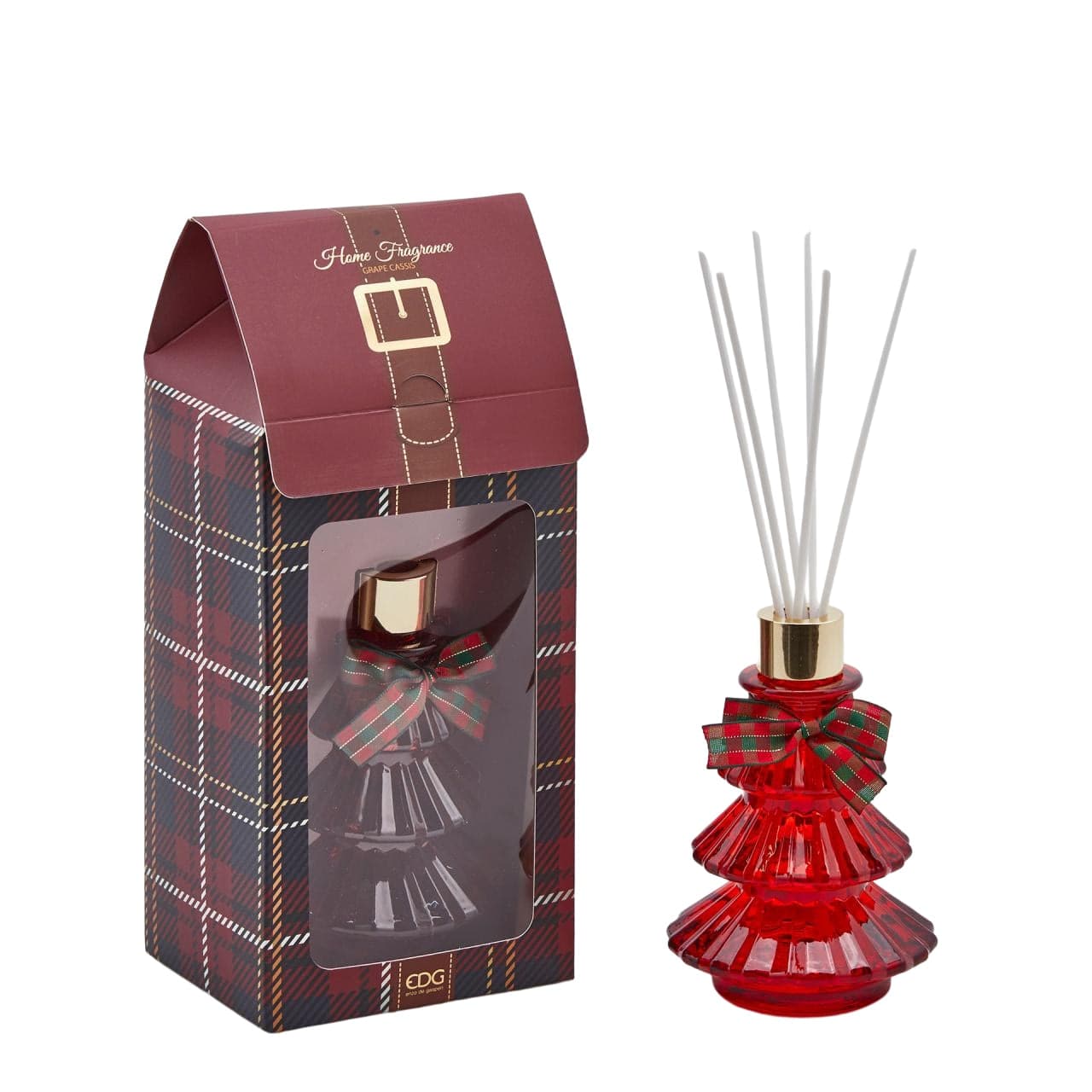 Profumo in bottiglia diffusore a forma di pino in vetro con bacchette da 170 mL - 3
