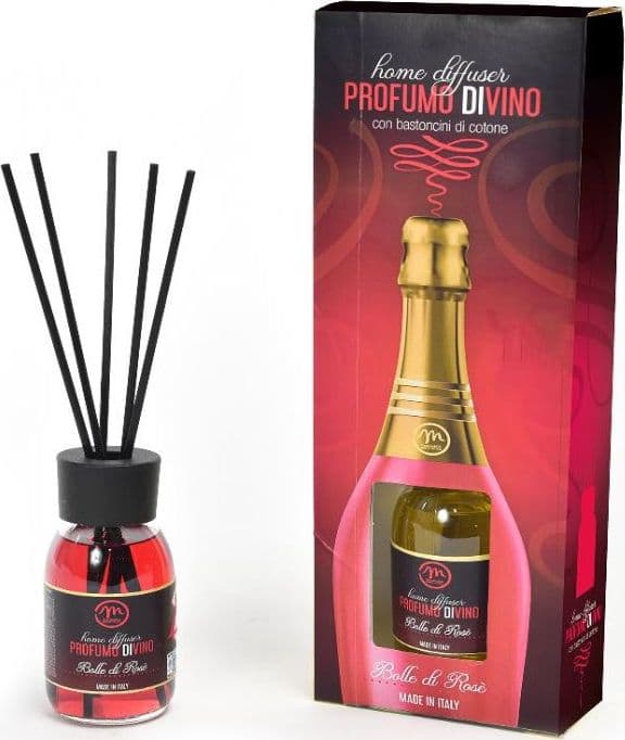 Diffusore di essenza "Profumi di vino" con bacchetti in cotone profumatore per ambienti da 125 ml - 3