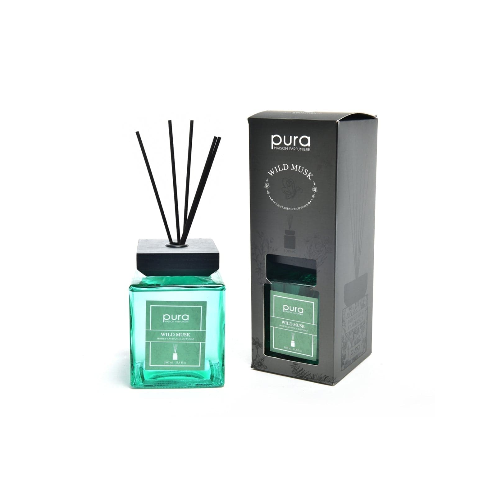 Diffusore di fragranza profumatore per ambiente con bacchetti da 1000 mL - 2