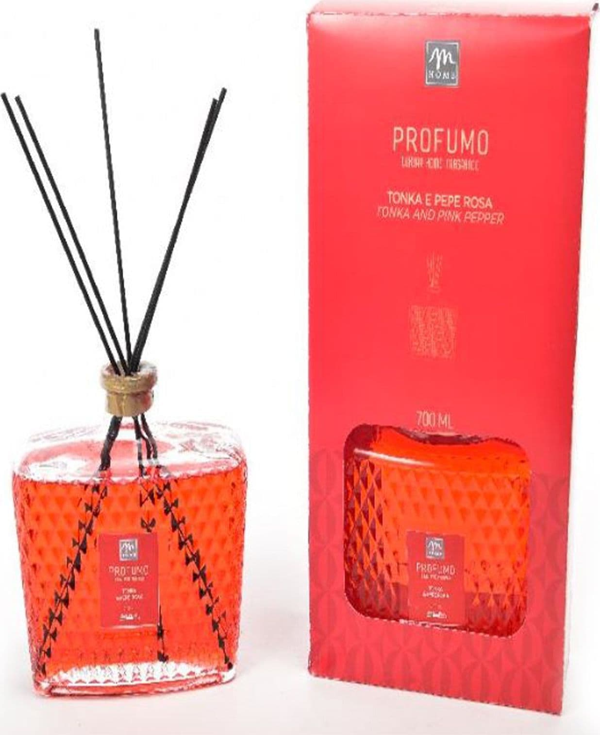 Diffusore di fragranza con bacchette in cotone, confezione regalo 700 ml - 4