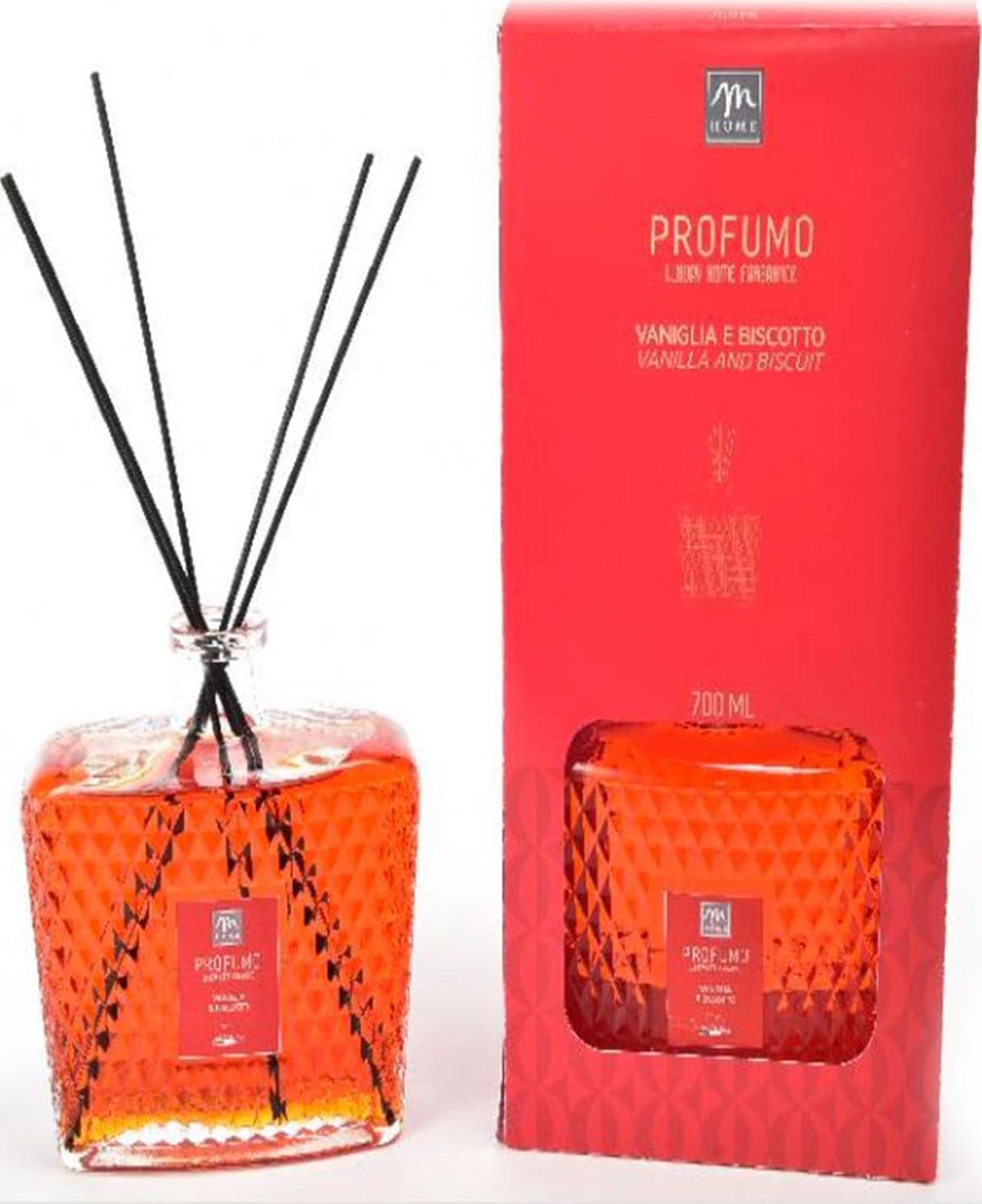 Diffusore di fragranza con bacchette in cotone, confezione regalo 700 ml - 5