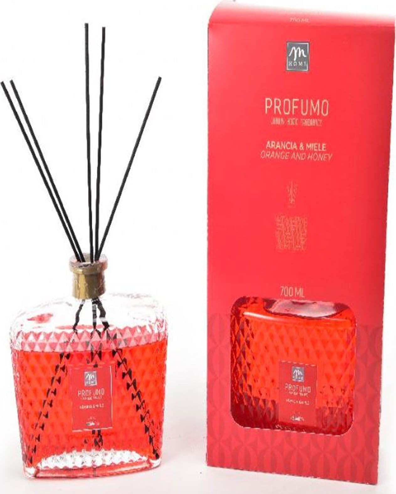 Diffusore di fragranza con bacchette in cotone, confezione regalo 700 ml - 8
