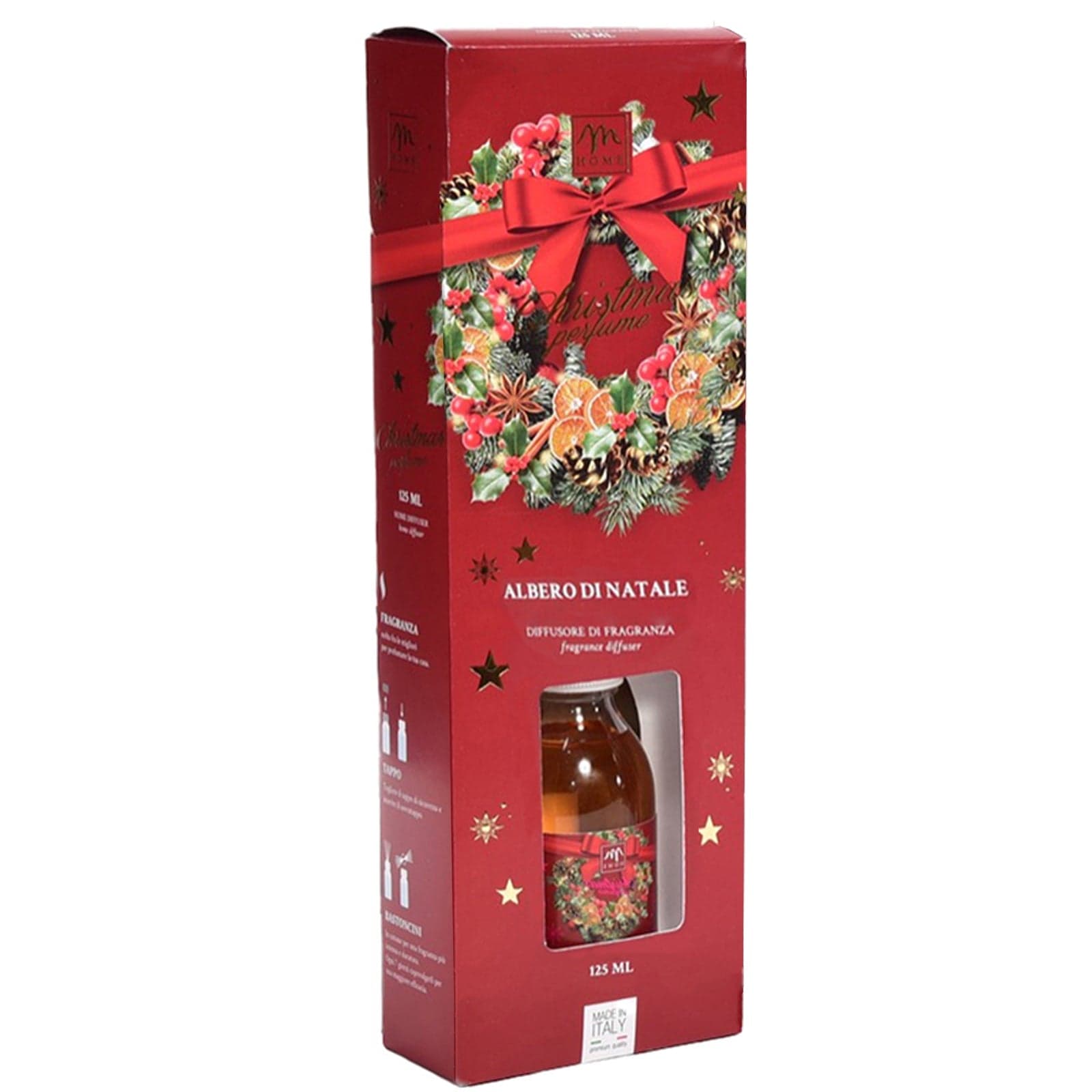 Profumo in bottiglia diffusore di essenza "Linea Ghirlanda" con bacchette da 125 mL - 7