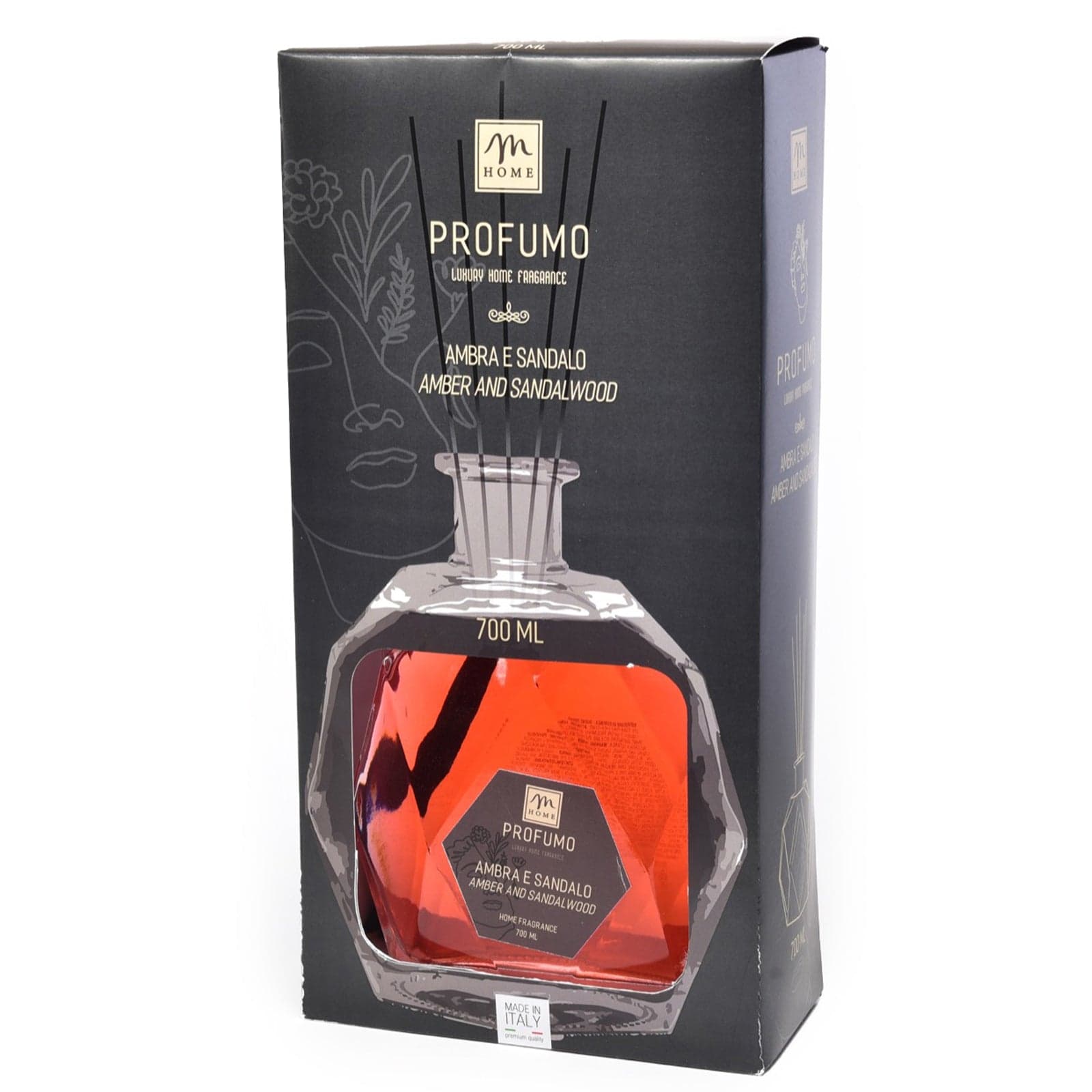 Diffusore di fragranza profumatore per ambiente con bottiglia esagonale da 700 mL - 6