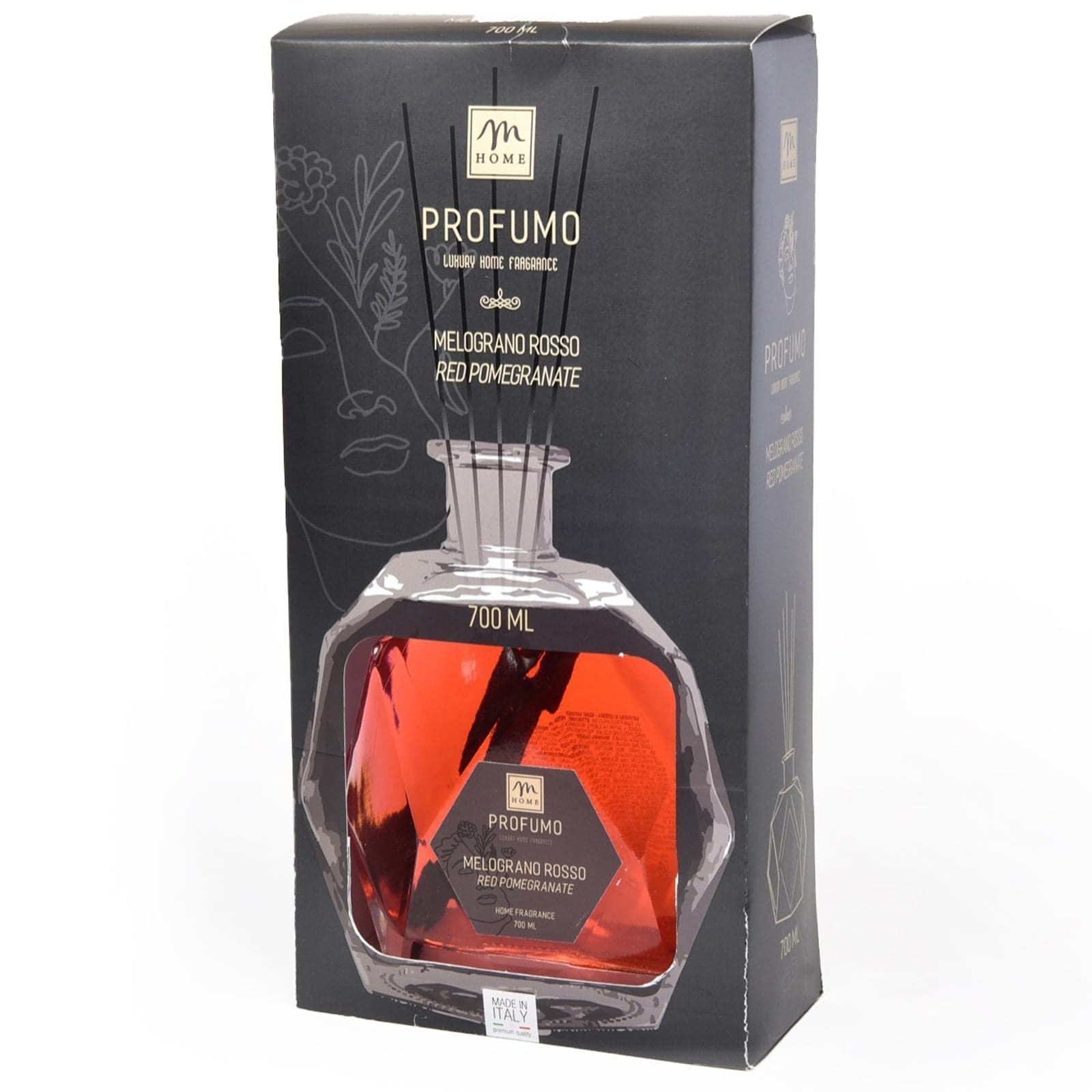 Diffusore di fragranza profumatore per ambiente con bottiglia esagonale da 700 mL - 2