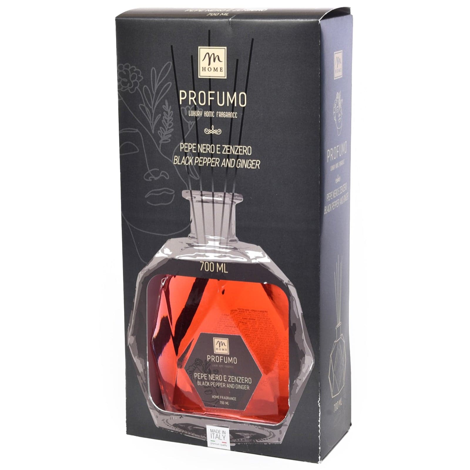 Diffusore di fragranza profumatore per ambiente con bottiglia esagonale da 700 mL - 5