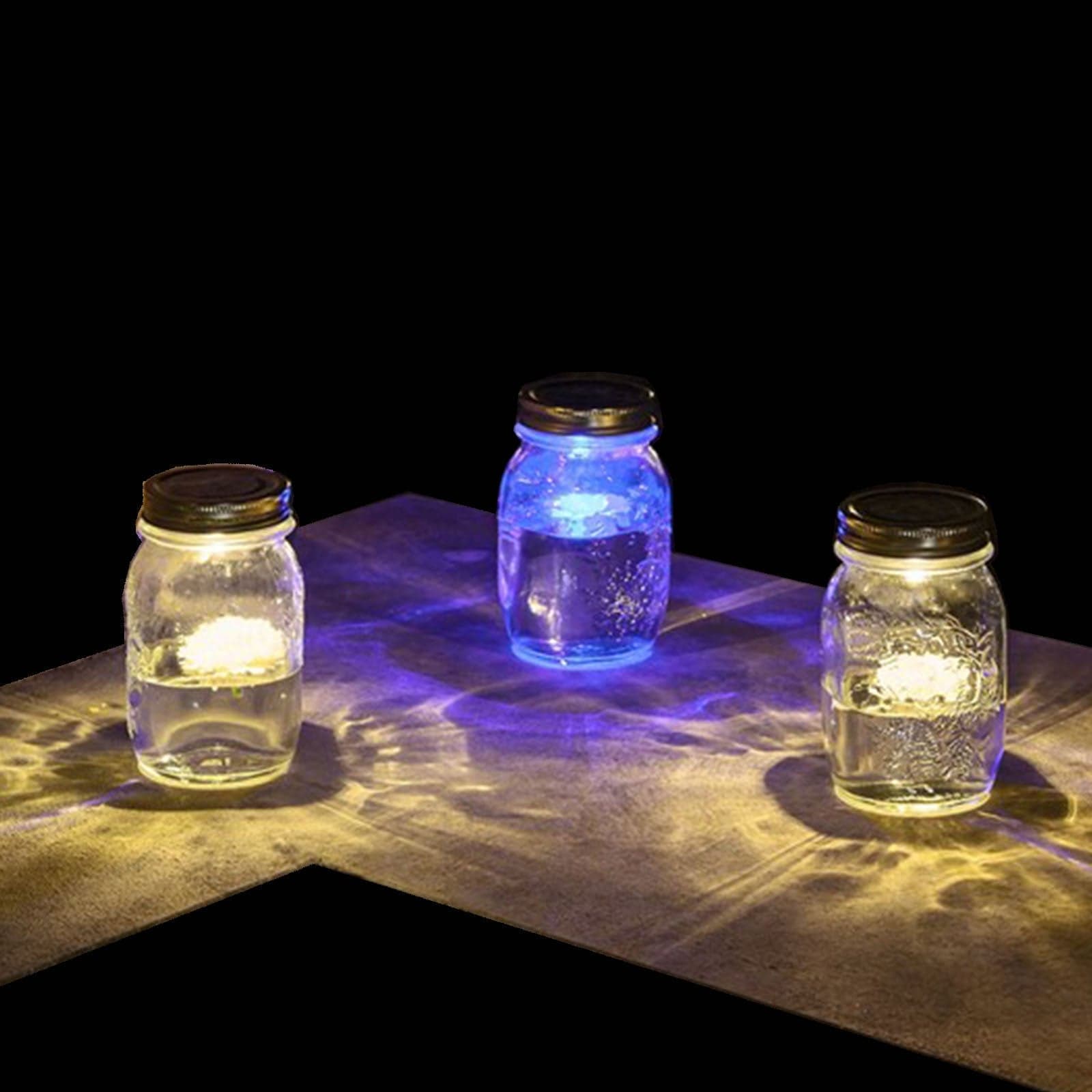Set 2 candeline sommergibili a led bianco caldo per interno ed esterno - 3