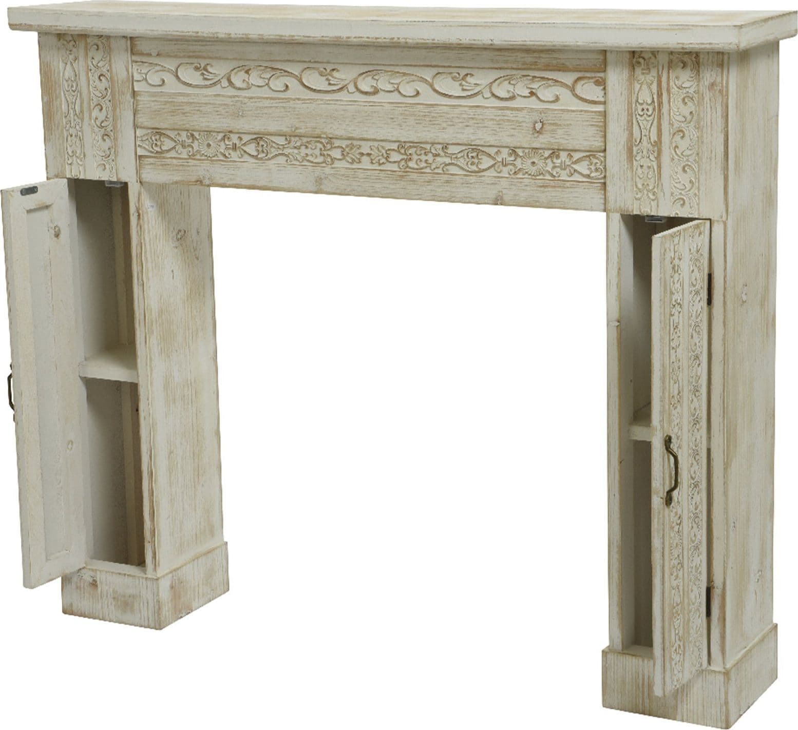 Decorazione per camino in fibra di legno da interno 120 cm - 2