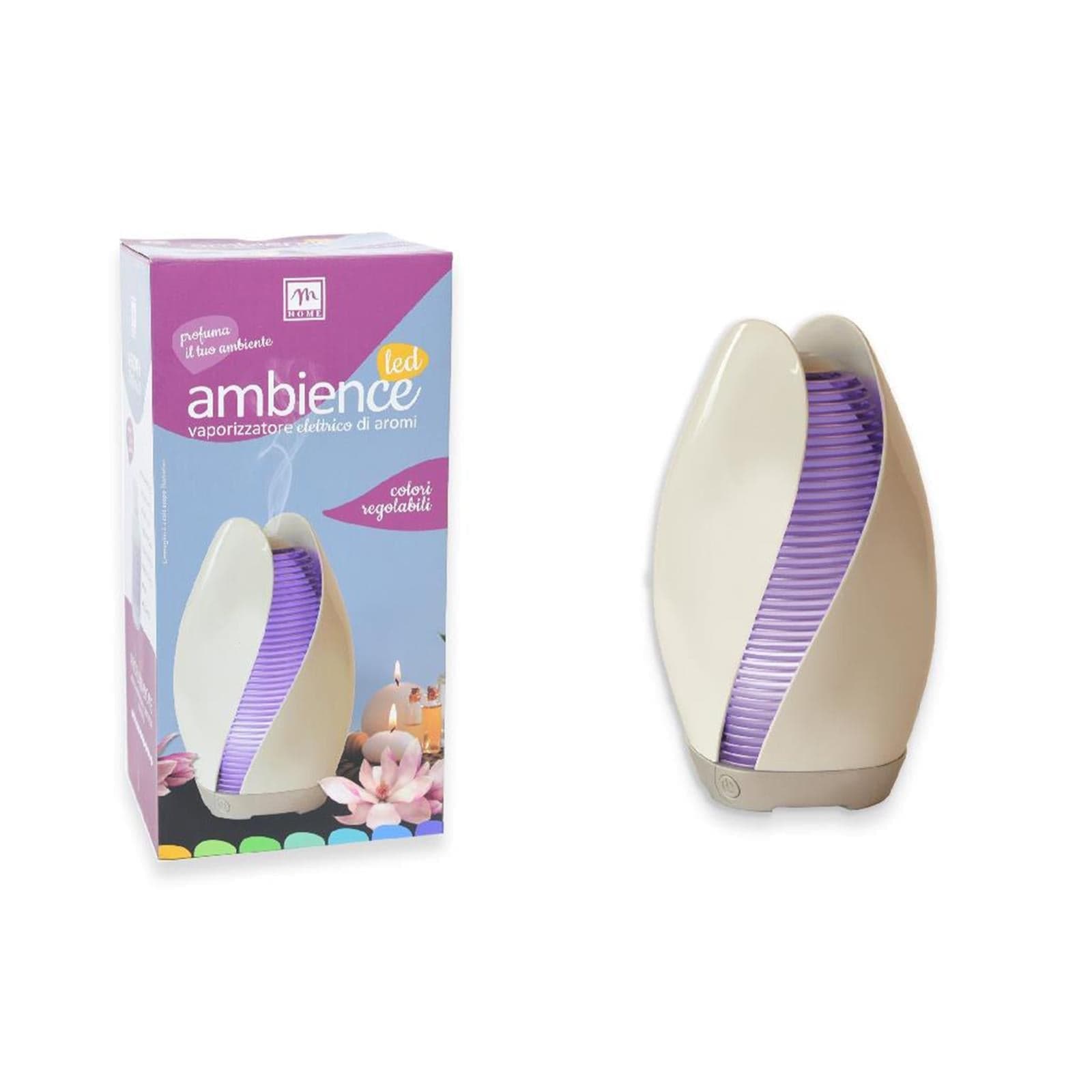 Diffusore elettrico di fragranza aromi oli essenziali con led per ambienti - 2