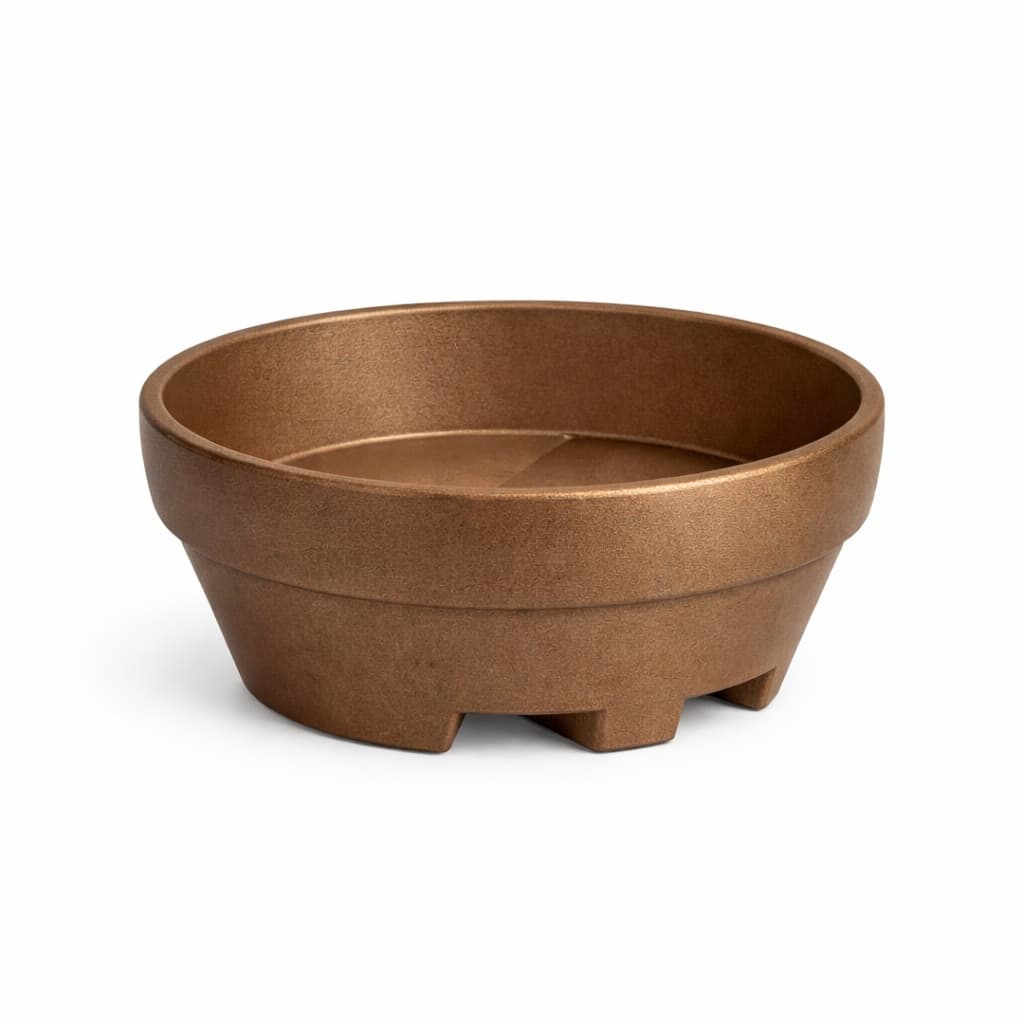 Vaso "Ursus" rotondo in polietilene ideale per terrazze ed esterno "Made in Italy" - 5