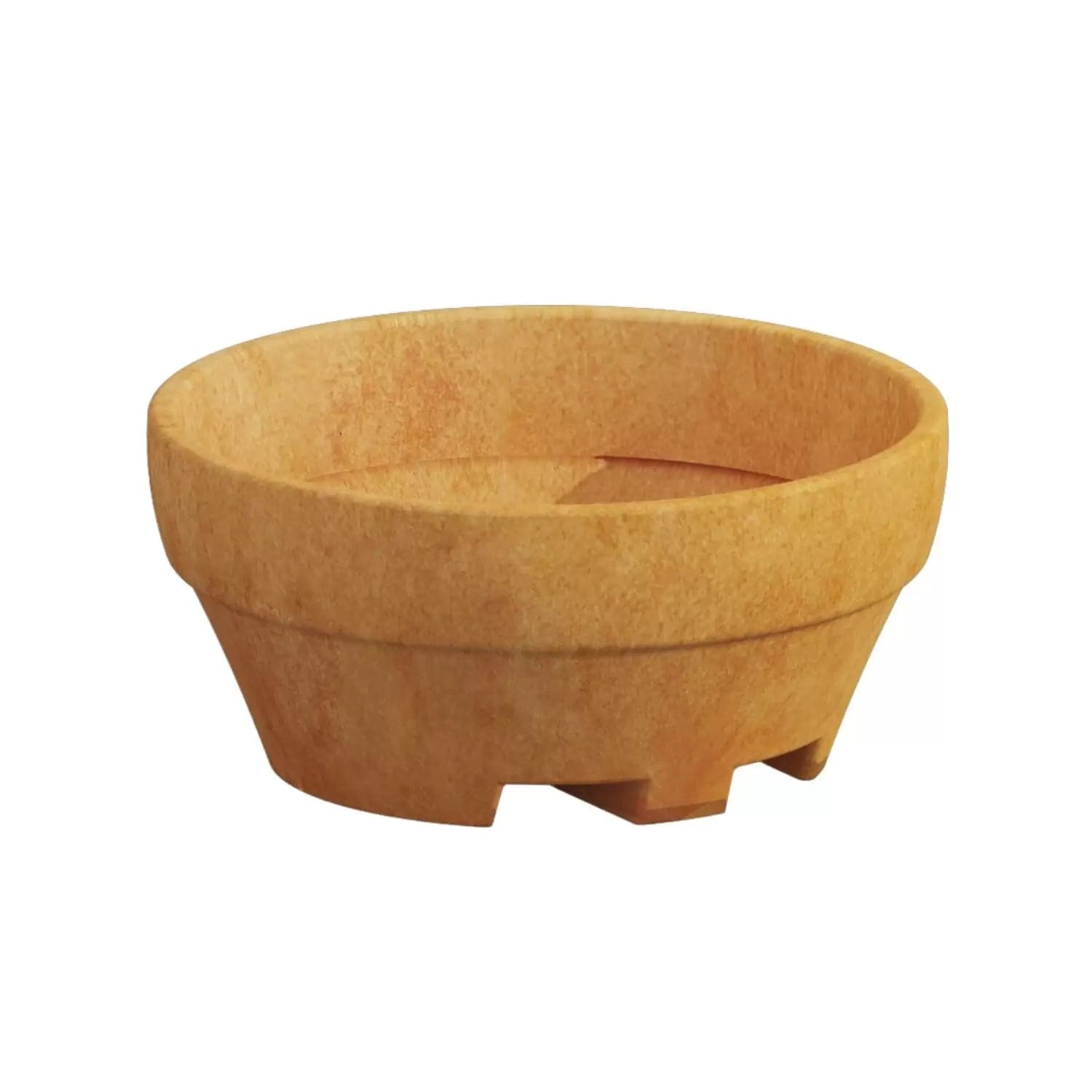 Vaso "Ursus" rotondo in polietilene ideale per terrazze ed esterno "Made in Italy" - 7