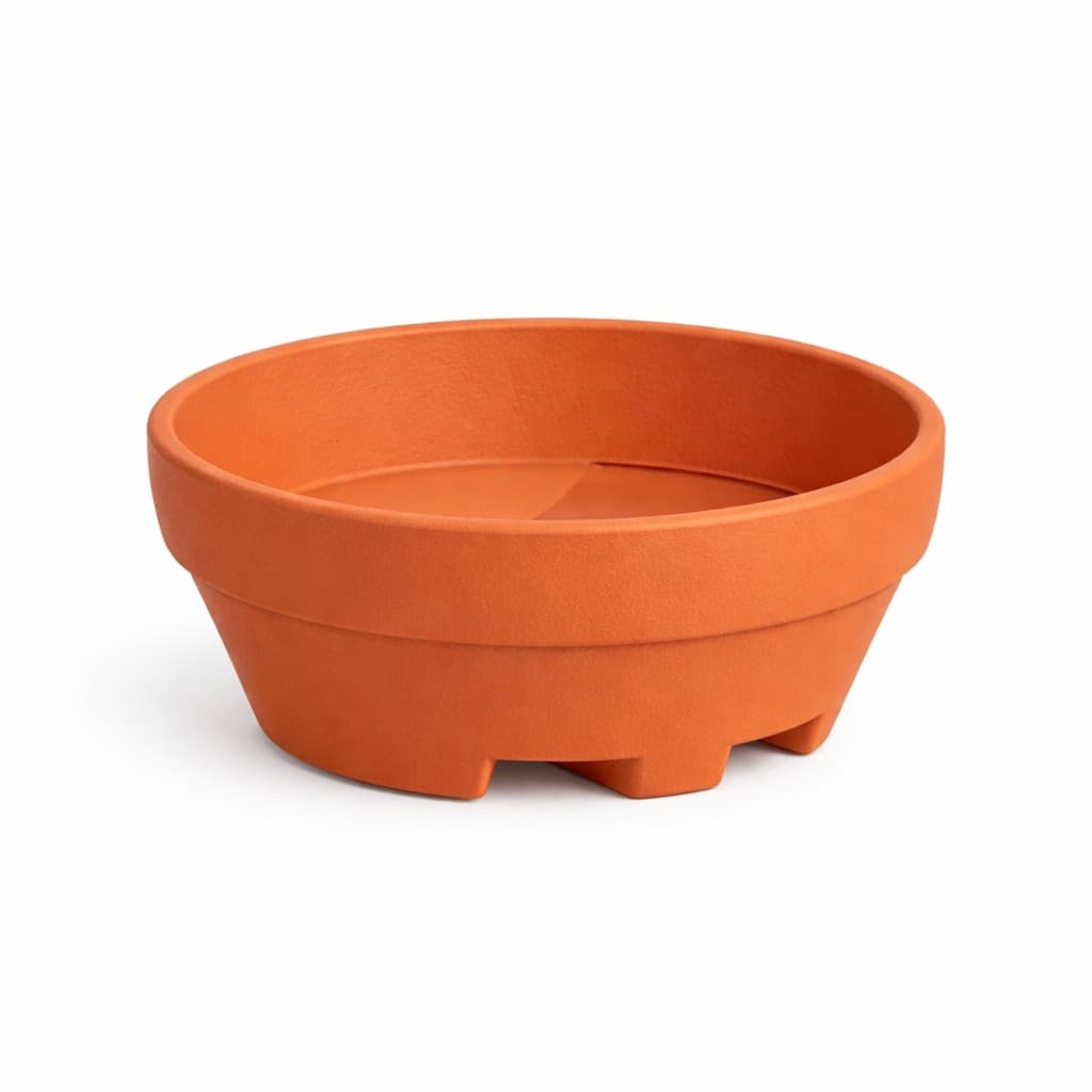 Vaso "Ursus" rotondo in polietilene ideale per terrazze ed esterno "Made in Italy" - 9