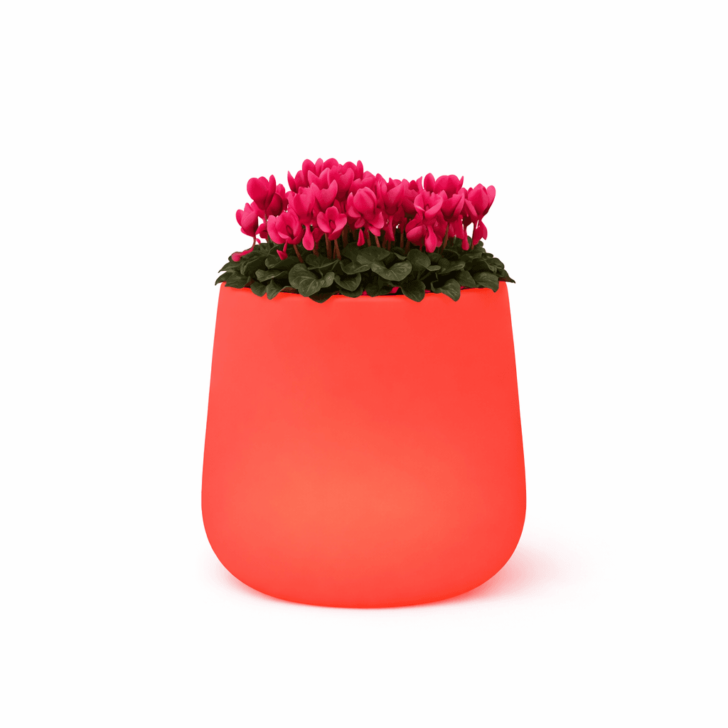 Vaso "Goccia Bright" struttura in polietilene con linee sinuose per interni ed esterni - 19