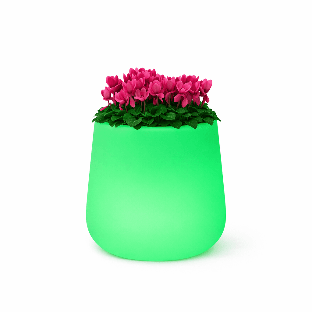 Vaso "Goccia Bright" struttura in polietilene con linee sinuose per interni ed esterni - 17