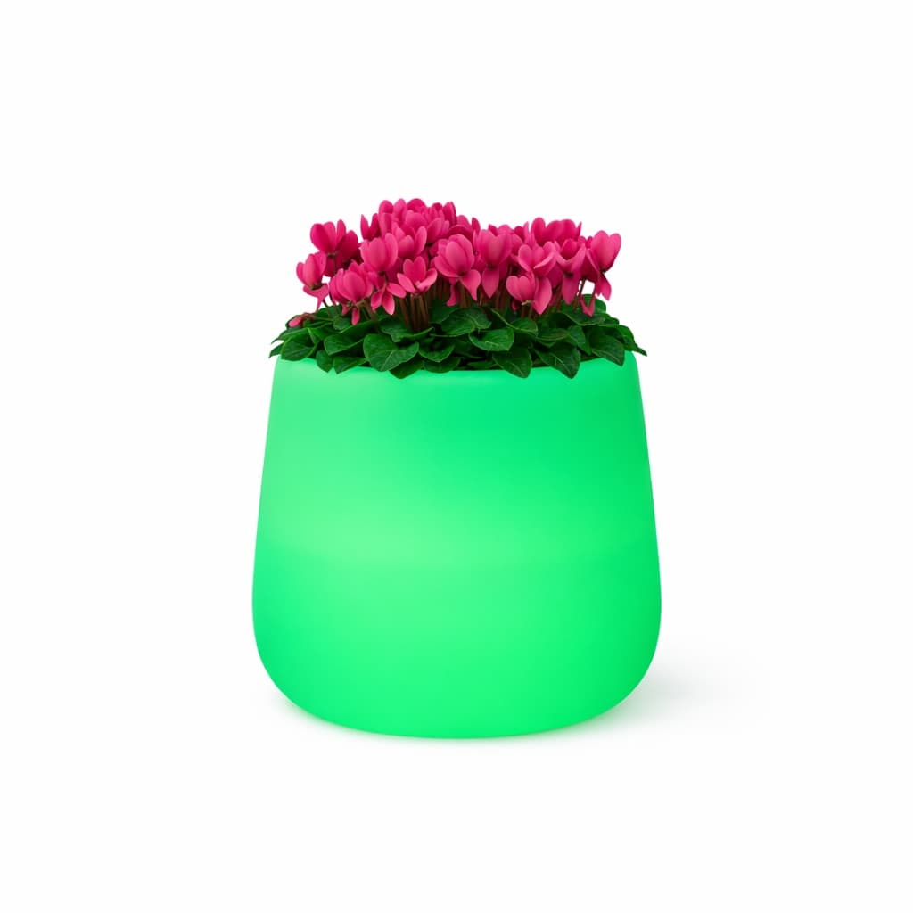 Vaso "Goccia Bright" struttura in polietilene con linee sinuose per interni ed esterni - 11