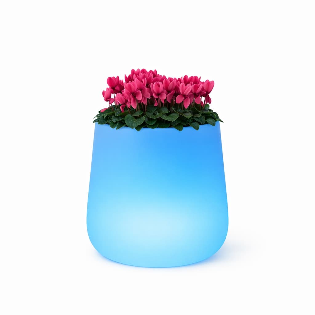 Vaso "Goccia Bright" struttura in polietilene con linee sinuose per interni ed esterni - 5