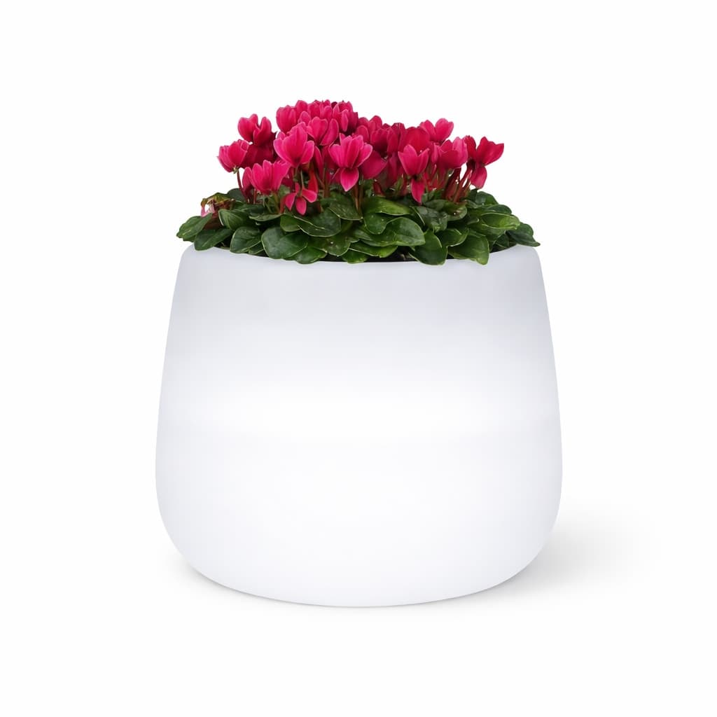 Vaso "Goccia Bright" struttura in polietilene con linee sinuose per interni ed esterni - 9