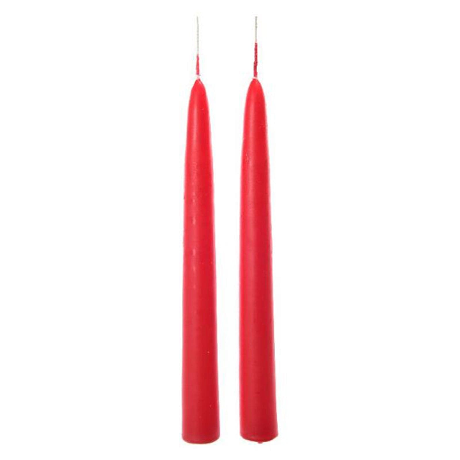 Coppia candele di natale a stelo lucide decorazione natalizia - 4