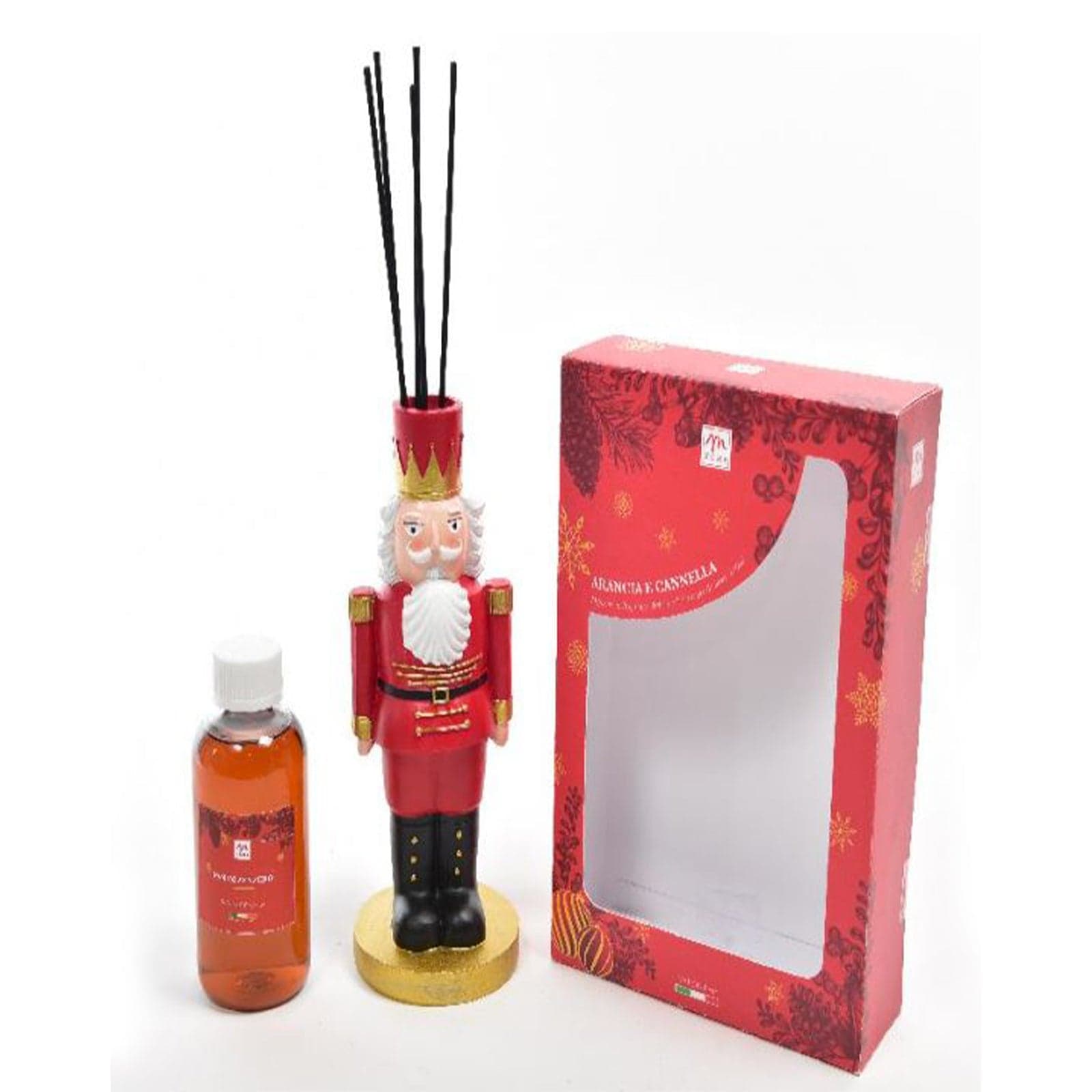 Diffusore di essenza schiaccianoci con bacchetti in cotone profumatore per ambienti 250 ml - 7