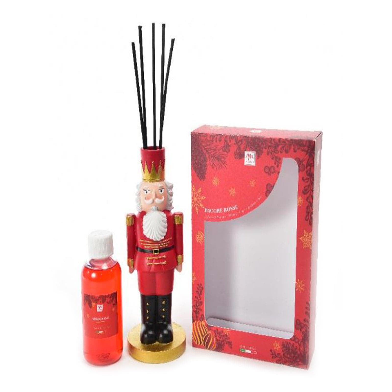 Diffusore di essenza schiaccianoci con bacchetti in cotone profumatore per ambienti 250 ml - 5