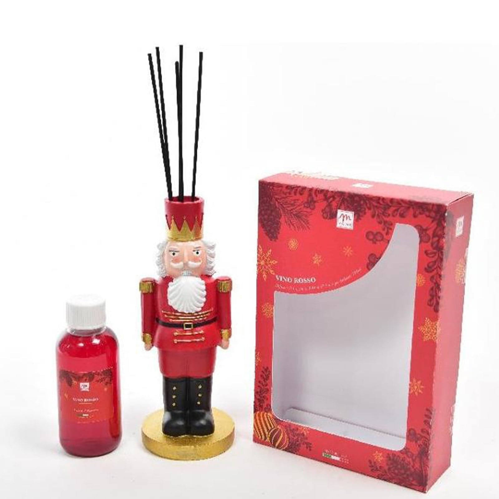 Diffusore di essenza schiaccianoci con bacchetti in cotone profumatore per ambienti 250 ml - 8