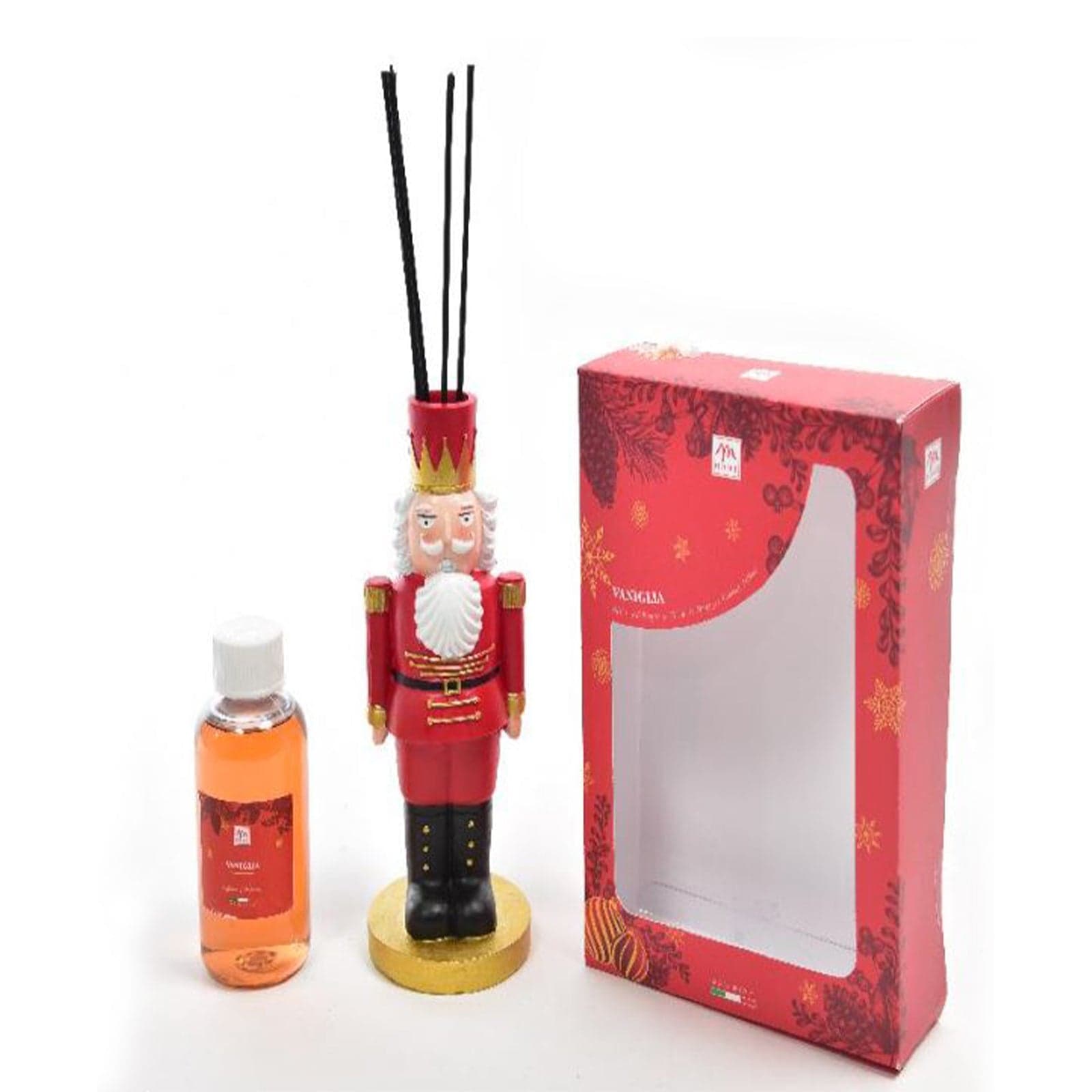 Diffusore di essenza schiaccianoci con bacchetti in cotone profumatore per ambienti 250 ml - 6