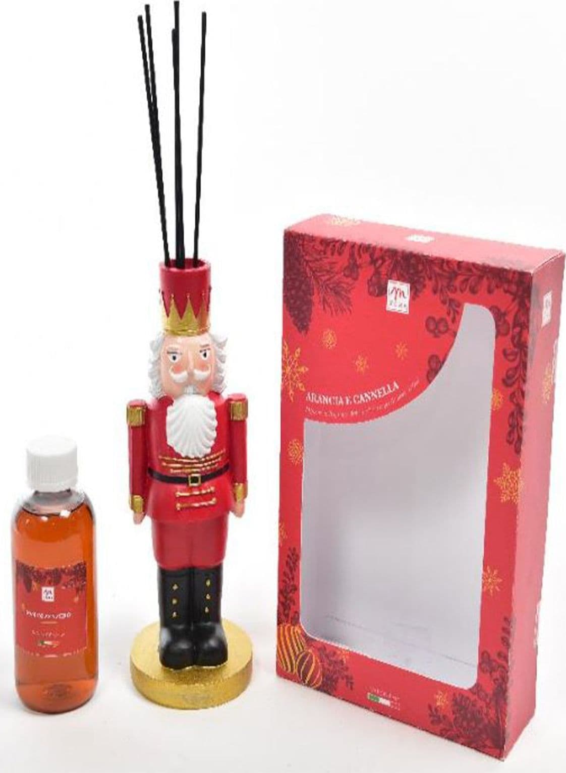 Diffusore di essenza schiaccianoci con bacchetti in cotone profumatore per ambienti 250 ml - 3